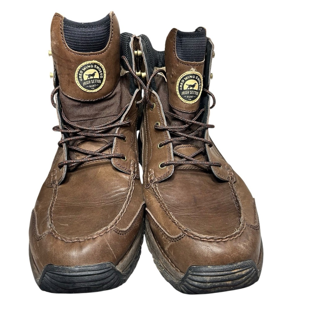 Red Wing Irish Setter 805 Brown Leather Hunt Havoc Boots Men's Size 14 Goretex - Picture 2 of 14